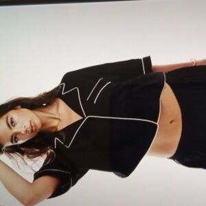 Jason Wu Womens Pajama Top Short Sleeve Size Small